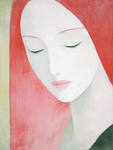 She in Coral Light by ARTEO Paintings