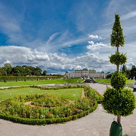 Belvedere-Schlossgarten, Muschelbrunnen, parc, Unteres Belvedere, Vienne, Autriche, sur Rene van der Meer