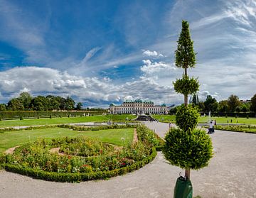 Belvedere-Schlossgarten, Muschelbrunnen, Park, Unteres Belvedere, Wien, Österreich, von Rene van der Meer