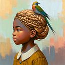 Girl with bird by Art Studio RNLD thumbnail