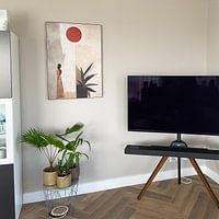 Kundenfoto: Taupe & Beige Malerei von ARTEO Gemälde, als ArtFrame