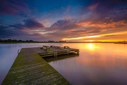 Ville bleue de la jetée