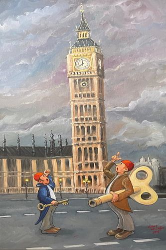 De Absurden bij de Big Ben van Hugeff