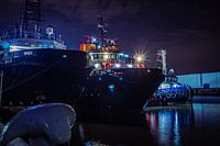 Boote im Hafen von Rotterdam