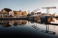 Beautiful reflections in the inner city of Haarlem