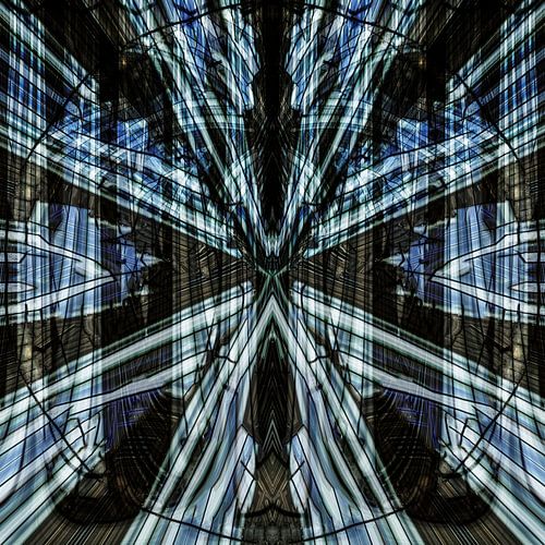 Lignes hypnotiques dans le carré