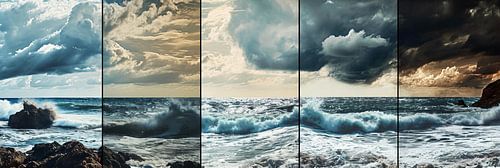 Golden hour over the waves