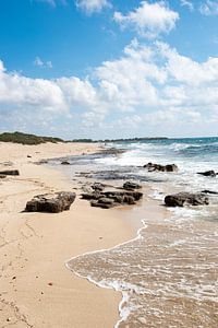 Schönes Bild eines fantastischen Strandes in Apulien, Italien