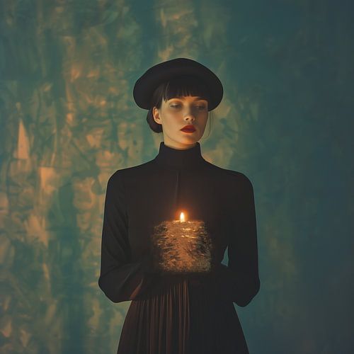 Geschmolzenes Kerzenlicht