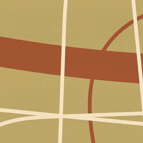 Lignes abstraites en beige, terra et blanc III