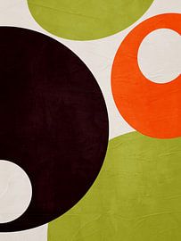 MODERNE BUNTE GEOMETRISCHE ABSTRAKTE KUNST von Online Arts