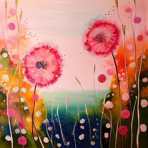 Blase Blume bunt elegant