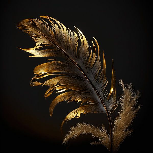 Golden Feather by Surreal Media