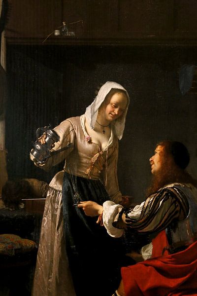 Brothel scene, Frans van Mieris (I) by Masterful Masters