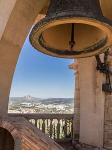 Vue sur le clocher de l'Alcazaba d'Antequera.