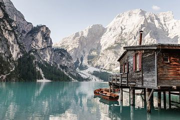Lago di Braies in de Dolomieten