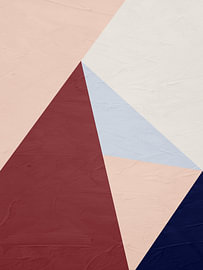 Moderne minimalistische geometrische abstrakte Kunst in Erdtönen.