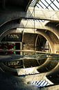 Abandoned hall with reflections and graffiti - symmetry and decay in a lost place by Infinite Decay thumbnail