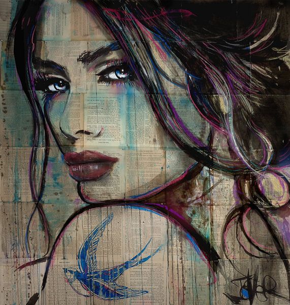 BLUE SWALLOW by LOUI JOVER