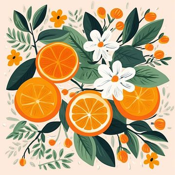 Orangen & Blüten von Bianca ter Riet