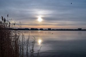 Zonsondergang op het strand