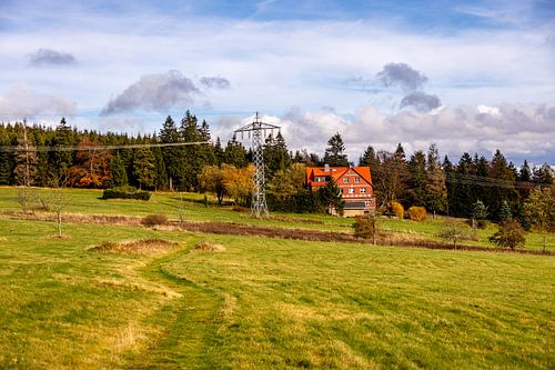 Herfstwandeling door de Spittergrund bij Tambach-Dietharz naar de waterval