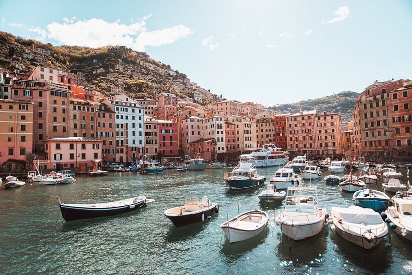 Boats in Camogli by Dayenne van Peperstraten
