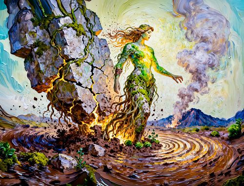 Gaia, godin van de aarde uit de Griekse mythologie
