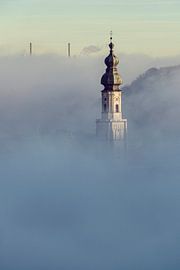 Burghausen an der Salzach von altmodern