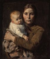 Moeder en kind, Julius Gari Melchers, c. 1906, The Art Institute of Chicago