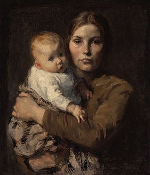 Moeder en kind, Julius Gari Melchers, c. 1906, The Art Institute of Chicago van MadameRuiz