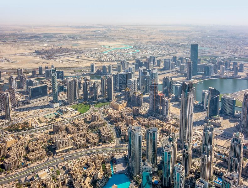 Aerial view of Dubai by Achim Prill