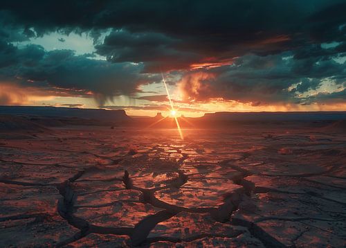 Evening sky over the valley