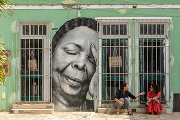 Kaapverdië, het eiland Sal met mooie graffity van ingrid schot