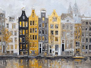 Goldener Glanz über den Grachten von Amsterdam