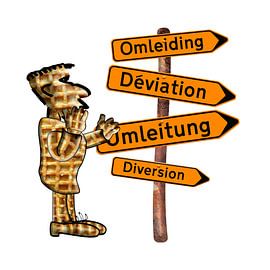 Déviation Belgique / Omleiding België / Umleitung Belgien / Diversion Belgium. van Grüntyers .