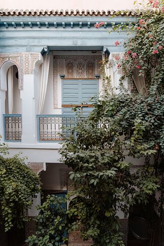 Riad botanical courtyard Marrakech