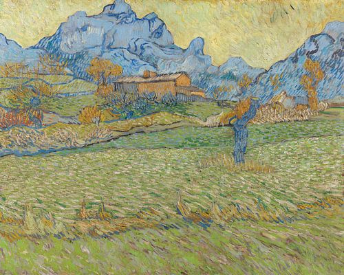 Korenvelden in een berglandschap, Vincent van Gogh