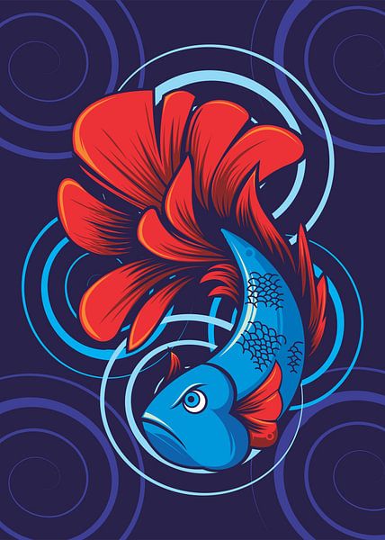 Swimming Betta Fish by Taufan Heriyansyah