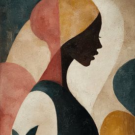 Modernes Porträt in Erdtönen von Studio Allee