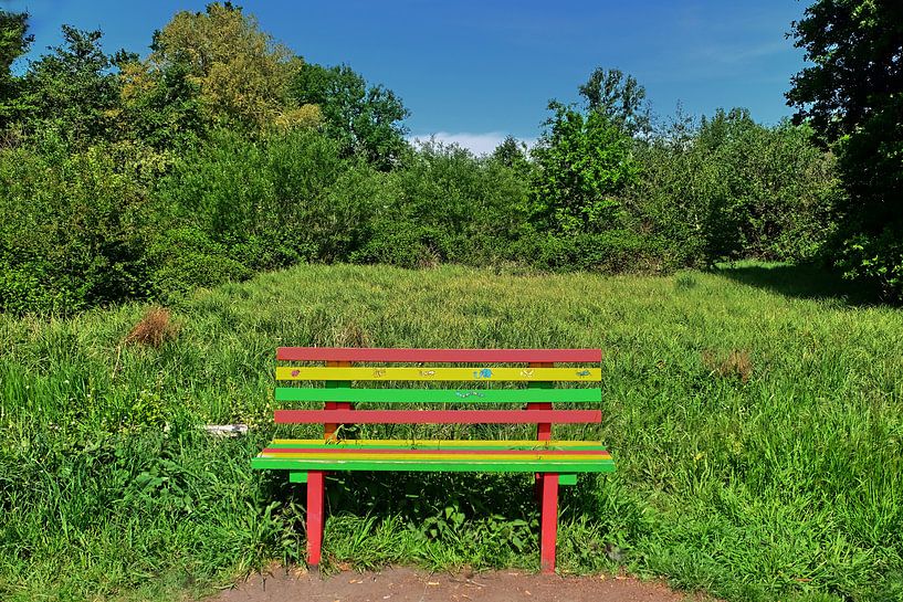 kleurrijke bank van Edgar Schermaul