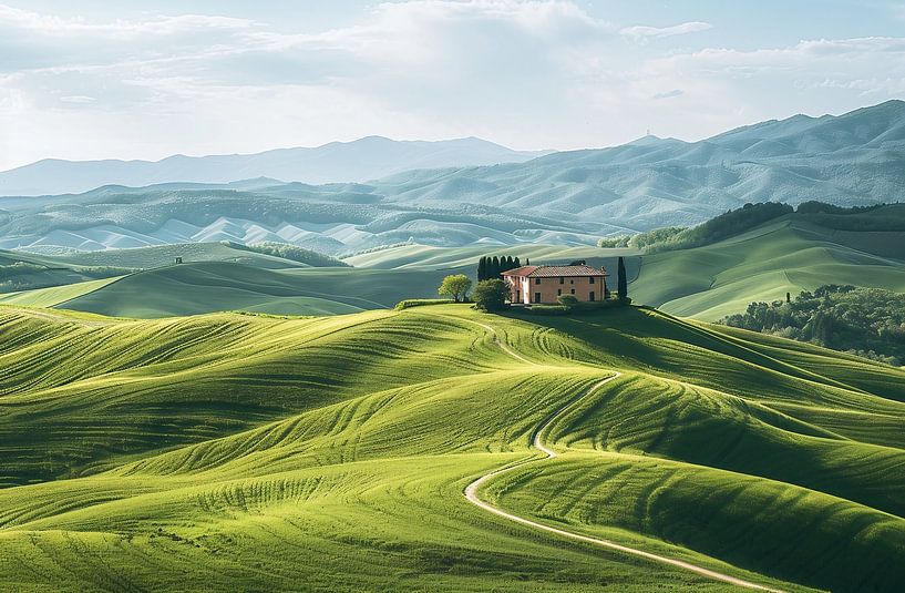 Toscane ontwaakt van fernlichtsicht