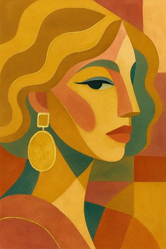 Abstract Portret Divided