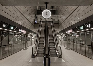 Metro station in Copenhagen, Denmark