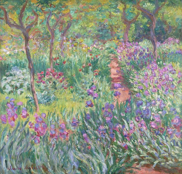 Der Garten des Künstlers in Giverny, Claude Monet von Meesterlijcke Meesters