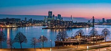 Skyline Rotterdam bei Sonnenuntergang