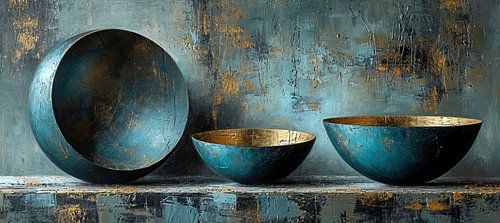 Nature morte moderne Bleu | Velours Minuit