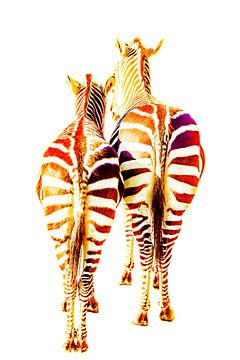 Zebra's, in grafische bewerking