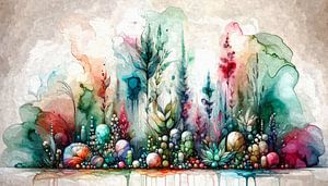 Un monde botanique imaginaire à l'encre