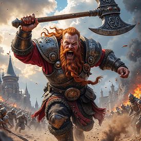 GRUMBAROK – De dwerg vernietigt zijn vijanden met zijn bijl van INFERAURUM